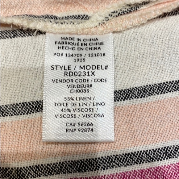 Splendid Linen Button Front Midi Dress NEW - Picture 9 of 9